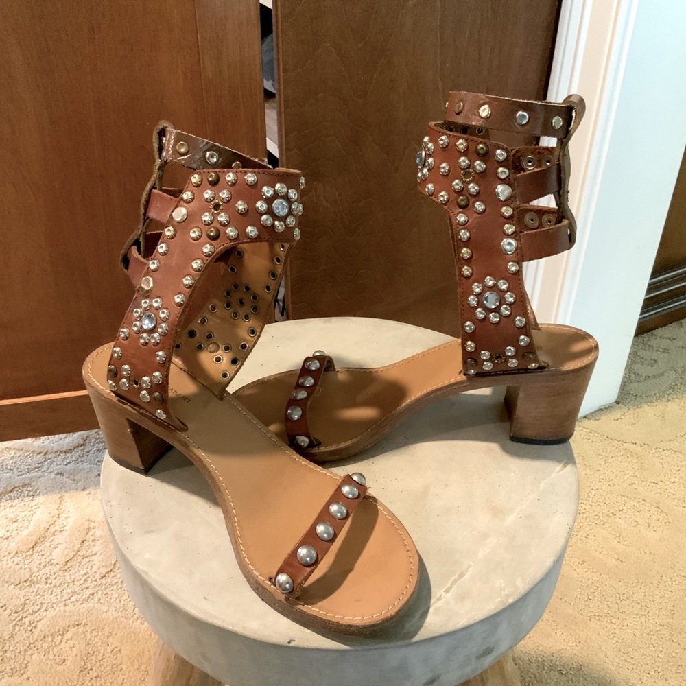 Isabel Marant studded leather Elvis sandal Size 38